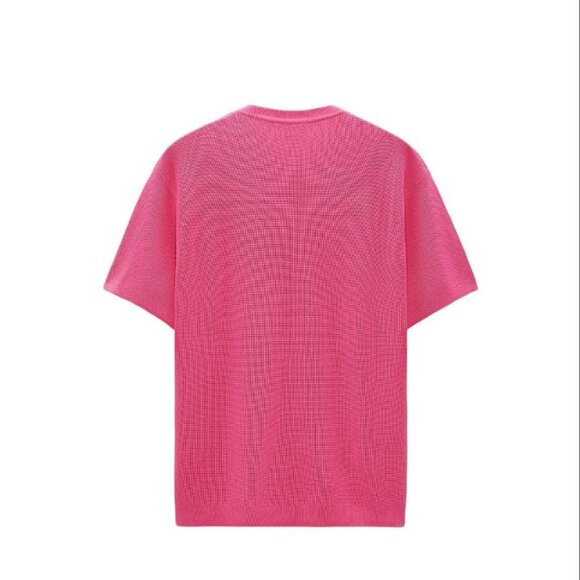 ZARA PURL-KNIT T-SHIRT PINCK SIZE M 3332/420/620 - Picture 3 of 7